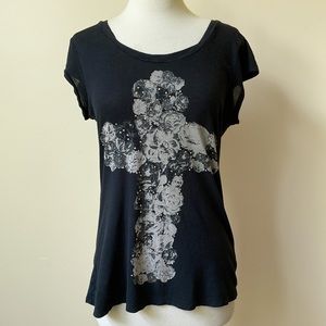 Rock & Republic Snap Back Short Sleeve Graphic Tee